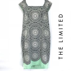 THE LIMITED Black Turquoise Medallion Dress